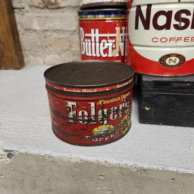 Coffee Tins lot