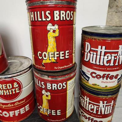 Coffee Tins lot