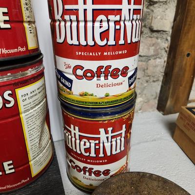 Coffee Tins lot