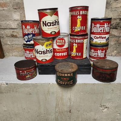 Coffee Tins lot