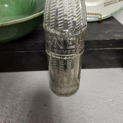 Red coffee pot lamp and nehi bottle