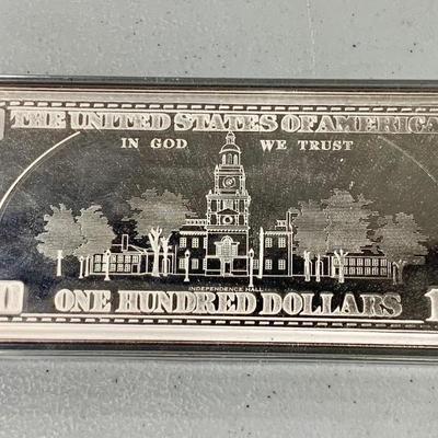 1997 Franklin $100 Silver Proof