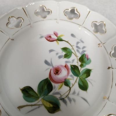 Collection Of Victoria China Painted Cutout Rim Plates