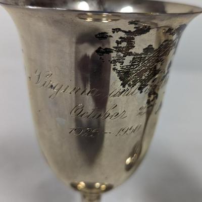 Sterling Silver Wedding Cups Inscription 200 grams