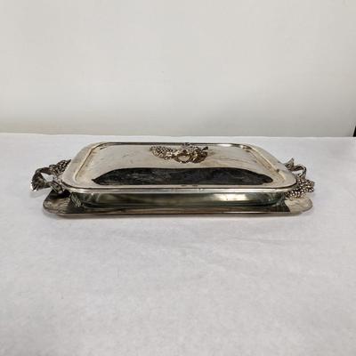 Godinger Silver plated Buffet Server With Glass Marinex Casserole Dish