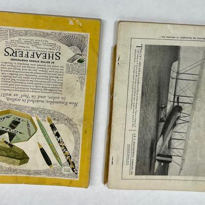 Antique January 1918 & August 1930 NATIONAL GEOGRAPHIC MAGAZINES
