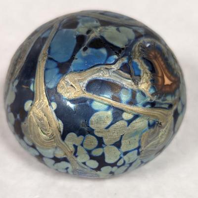 Art Glass Signed Paperweight