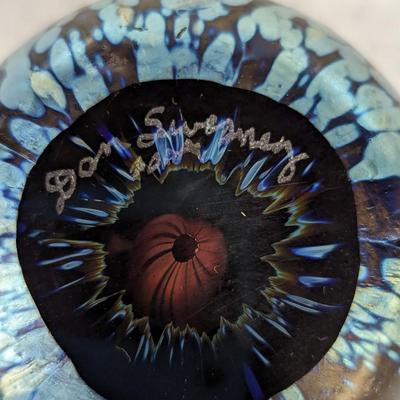Art Glass Signed Paperweight