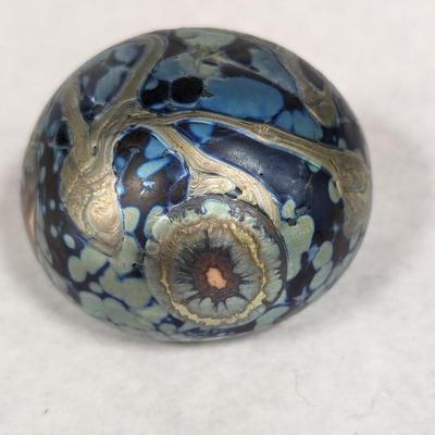Art Glass Signed Paperweight