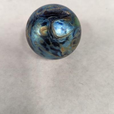 Art Glass Paperweight Signed Dan Sweaney 2005