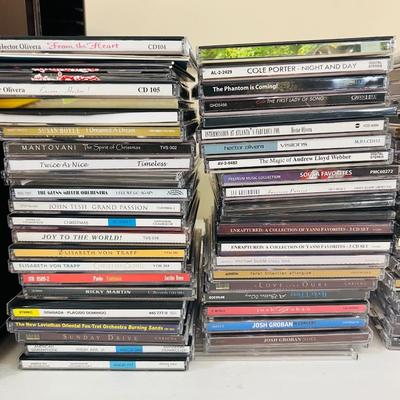 90+ CDS & Wooden CD Holder