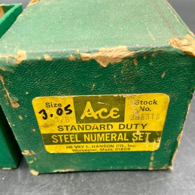 Ace Steel Numeral Set