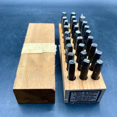 Set of 3/16" Hardened Steel Letters by Sears