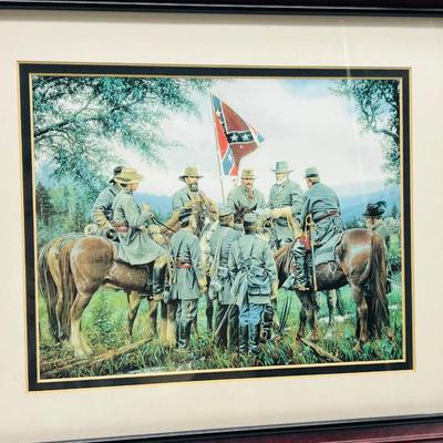 Framed John Paul Strain Lithograph