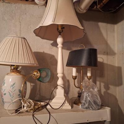 tall cream lamp
