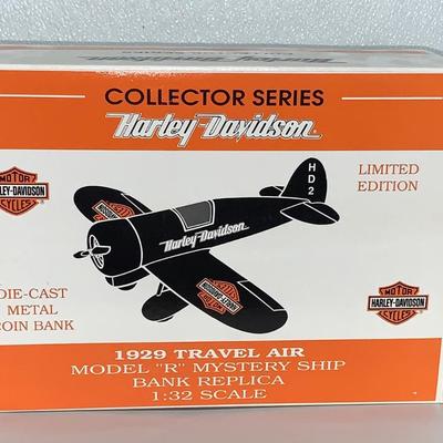 Harley-Davidson 1929 Travel Air Mystery Ship Bank