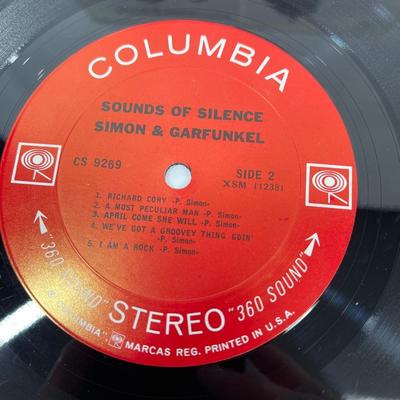 Near Mint Condition Very Pristine Condition Simon & Garfunkel Sounds of Silence Vinyl Record Framed Hangable
