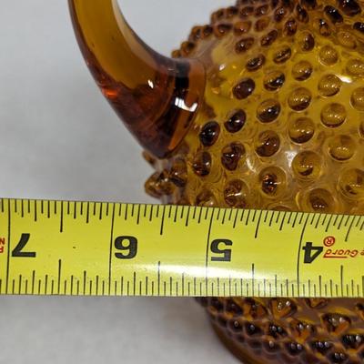 Amber Hobnail Pitcher