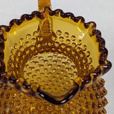 Amber Hobnail Pitcher