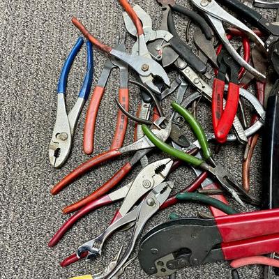 Tool Lot 1: Hand Tools - Pliers, Diagonals, Vice Grips, Snap-Ring Pliers, and More