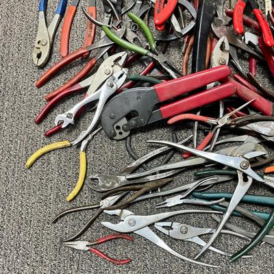 Tool Lot 1: Hand Tools - Pliers, Diagonals, Vice Grips, Snap-Ring Pliers, and More
