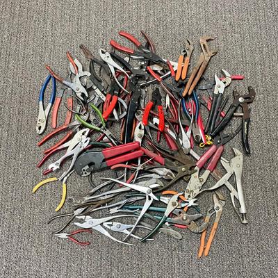 Tool Lot 1: Hand Tools - Pliers, Diagonals, Vice Grips, Snap-Ring Pliers, and More