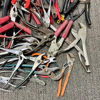 Tool Lot 1: Hand Tools - Pliers, Diagonals, Vice Grips, Snap-Ring Pliers, and More
