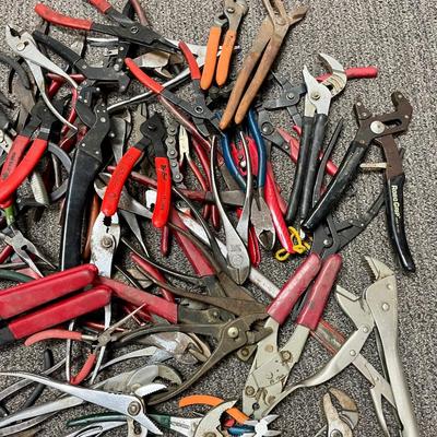 Tool Lot 1: Hand Tools - Pliers, Diagonals, Vice Grips, Snap-Ring Pliers, and More