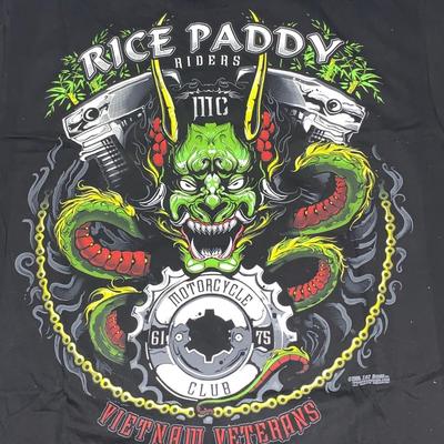 Rice Paddy Riders Motorcycle Club Tee Shirt, Vietnam Veterans