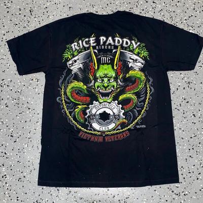 Rice Paddy Riders Motorcycle Club Tee Shirt, Vietnam Veterans