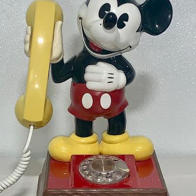 Vintage Mickey Mouse Rotary Telephone