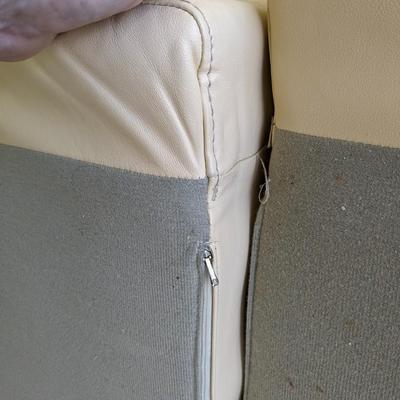 Rubins (Nurista) Butter Colored Art Deco Leather Couch