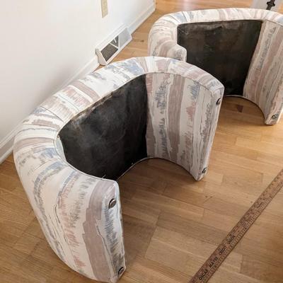80's Waterfall Ottomans
