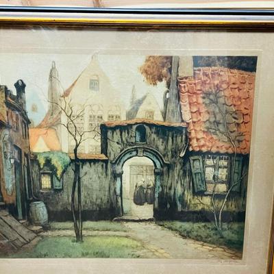 Large Signed & Numbered Alfred Joseph Auguste van Neste Paintings
