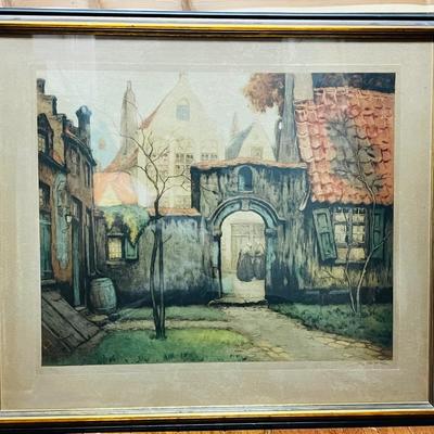 Large Signed & Numbered Alfred Joseph Auguste van Neste Paintings