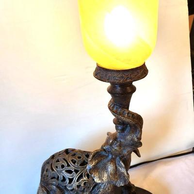 Lot #61 Figural Elephant Table Lamp