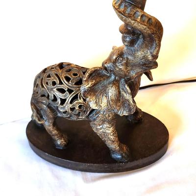 Lot #61 Figural Elephant Table Lamp