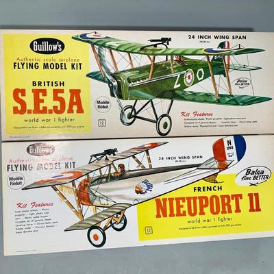 Lot of Two (2) Guillow’s RC Airplane Kits