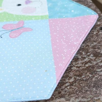 Bunny Rabbit Butterfly Table Runner Easter Spring Pastel