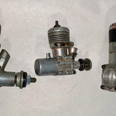 Lot of Three (3) McCoy RC Airplane Engines