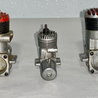 Lot of Three (3) McCoy RC Airplane Engines
