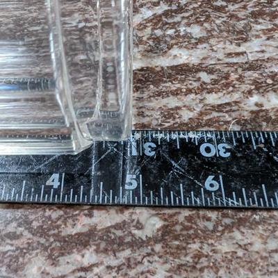 Glass Jar Pretty Sides no Lid