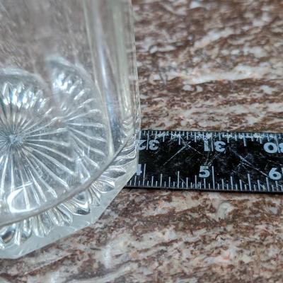 Glass Jar Pretty Sides no Lid