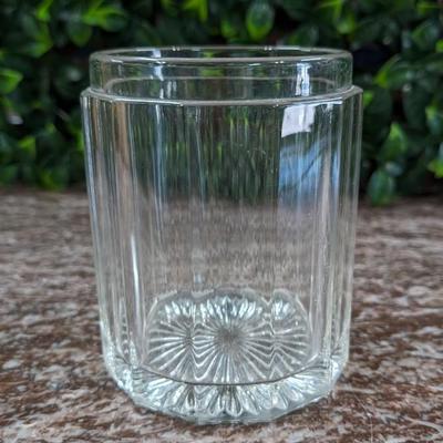 Glass Jar Pretty Sides no Lid