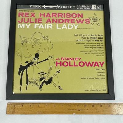 Framed for Display: 33RPM Vinyl Album My Fair Lady Mint Condition