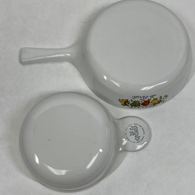 Corelle Pieces - small handled caasserol dishes