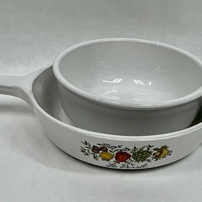 Corelle Pieces - small handled caasserol dishes