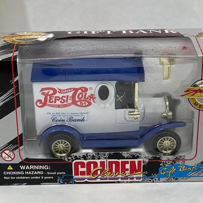 1996 Golden Classic Pepsi-Cola Die-cast Coin Bank