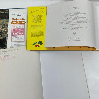 3 Children's Books: Miss Spider's Tea Party, Return to Oz, and Hansel and Gretel.