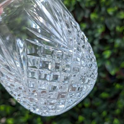 Vintage Cut Glass Crystal Vase Bottle